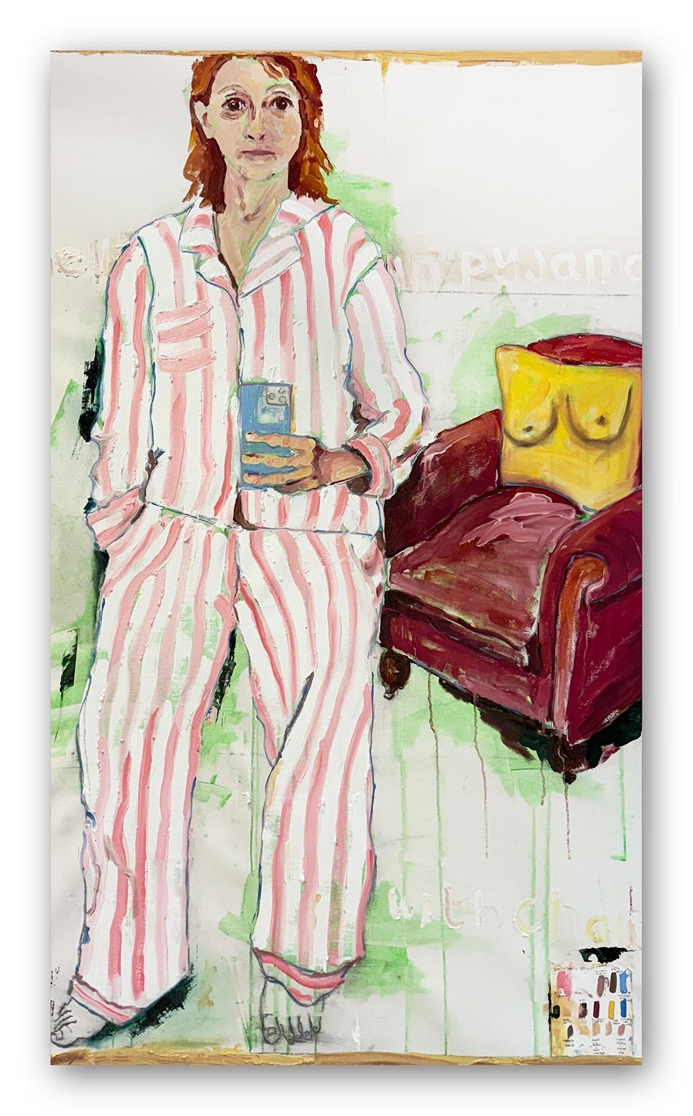 Self-Portrait,-Pyjamas-With-Chair-160x95cm_Wendy-Freestone